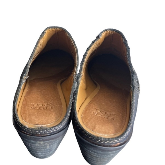 Frye Roxie Slip-On Leather Block Heel Mules – Size 6 - Picture 5 of 7